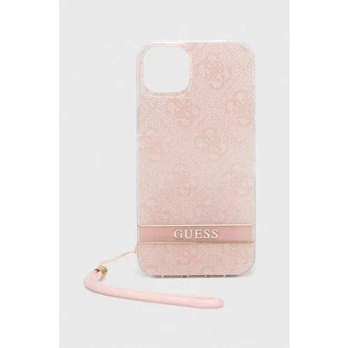 Guess Etui za telefon iPhone 14 Plus 6,7" roza barva