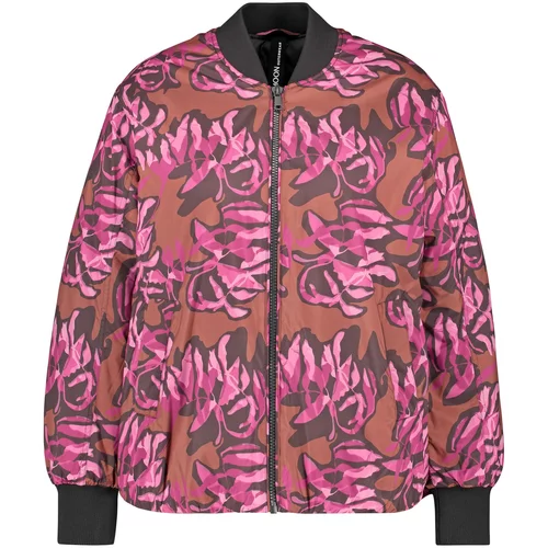 SAMOON Prehodna jakna 'NICHT' svetlo rjava / roza / roza / črna