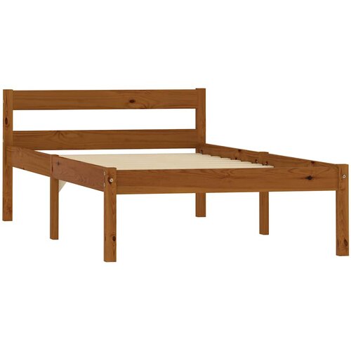  Okvir za krevet od masivne borovine boja meda 100 x 200 cm Slike
