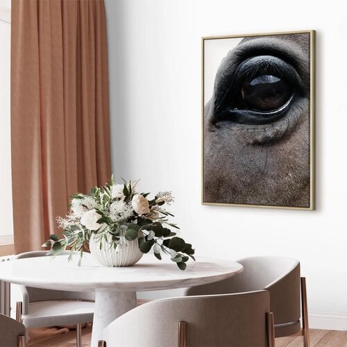  Slika - Honest Eyes (1 Part) Vertical 60x90 U prirodnom drvenom okviru Slike