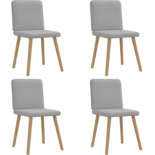 vidaXL Jedilni stoli 4 kosi Cloud Grey Fabric, (21822538) Cene
