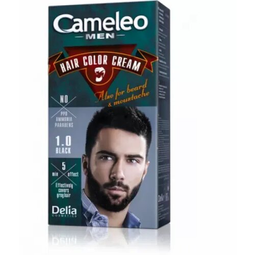  Krema za bojenje kose, brade i brkova CAMELEO MEN crna 1.0 - DELIA Cene