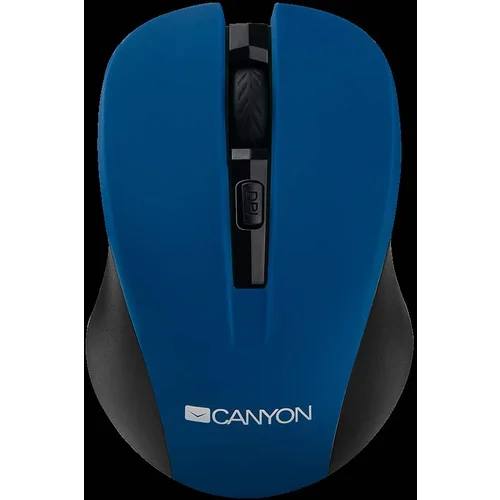 Canyon MW-1 2.4GHz wireless optical mouse with 4 buttons DPI 800/1200/1600 Blue 103.5*69.5*35mm 0.06kg