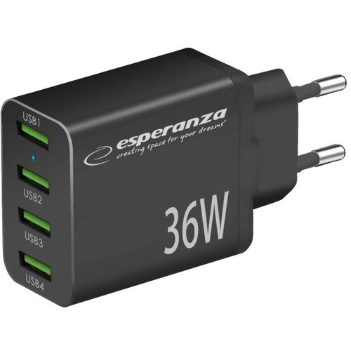 Esperanza EZC107K mains charger 36W Black Cijene