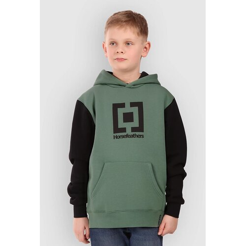 Horsefeathers Leader Kids Pulover s kapuco iceberg green Slike