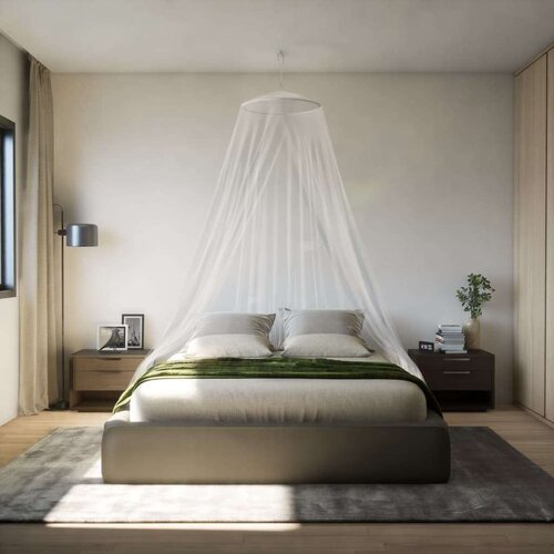  Mreža protiv komaraca za krevet 220 bijela 56 x 56 x 220 cm Slike