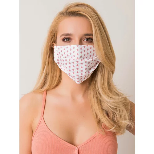 Fashion Hunters White and pink protective mask with stars