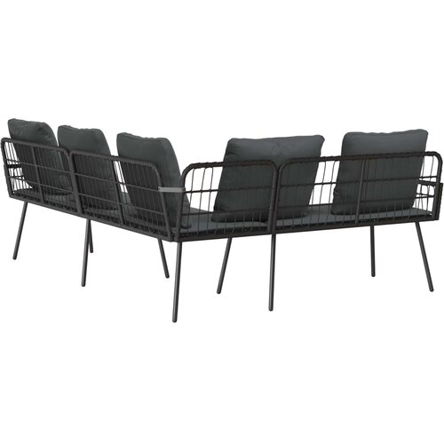SOFA s jastukom Antracit 173 x 231 x 90cm Čelik Slike