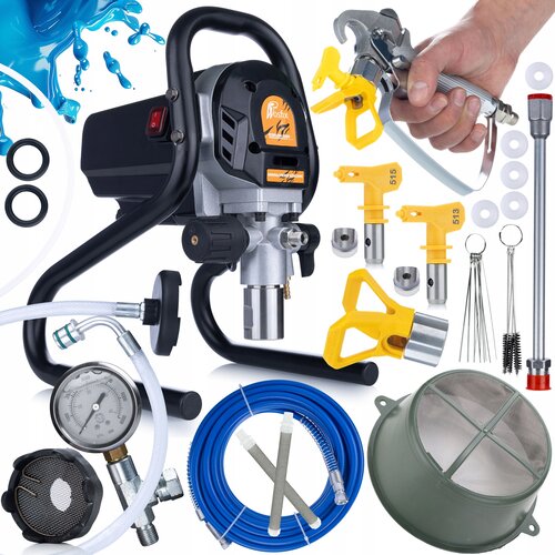 Rosfix HQ Paintmaxx Set 1200W &ndash; Set Za Barvanje Airless Brizgalna Naprava 1200W, 1.7 L/Min, 20 Mpa, Lance 30 Cm, Filtri 60 Mesh, (5000212317) Cene