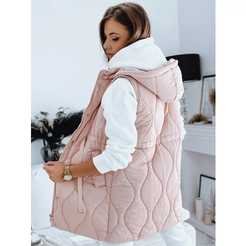 DStreet Women's quilted vest WELIA pink TY3296