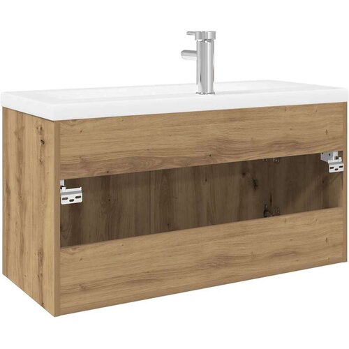 VidaXL omara za umivalnik z vgrajenim umivalnikom Artisan Oak Slike