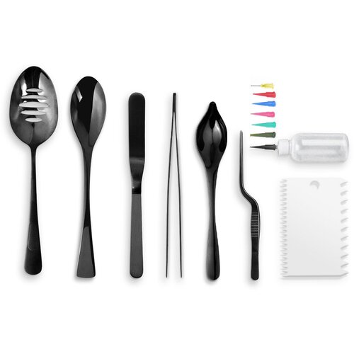  Set kuhinjskog alata Chef Tool 8/1 crni Cene