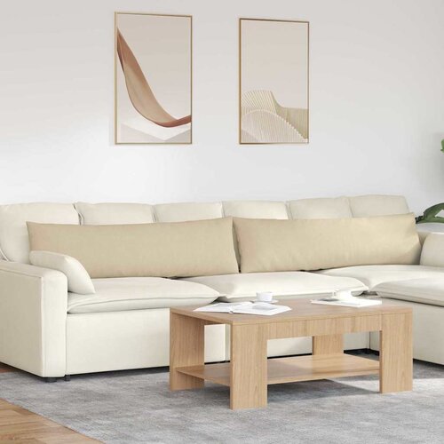 vidaXL jastučići za sofu 2 pcs krema 145 x 40 cm tkanina Cijene