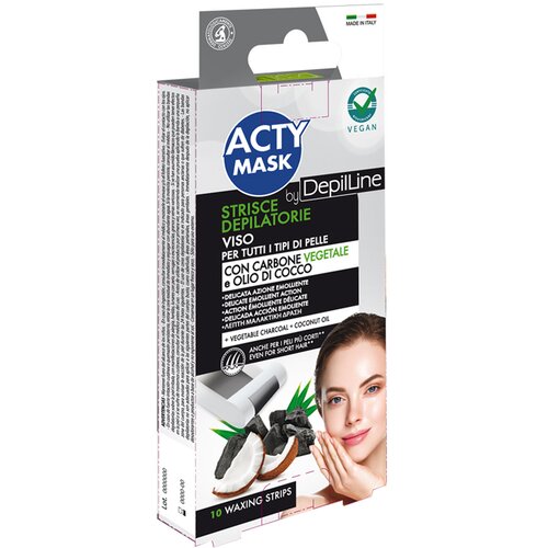 Depil Fruit acty mask carbon trake za depilaciju lica 10/1 Slike