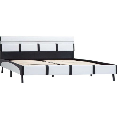  VOkvir za krevet od umjetne kože LED bijeli 120 x 200 cm Slike