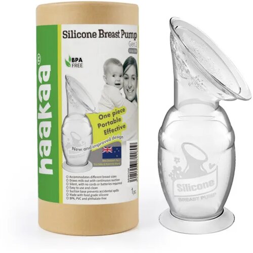 Haakaa silikonska pumpica za izmlazanje mleka100ml Slike