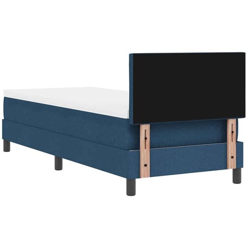 Box Spring krevet s madracem i LED tamnoplav 80x200 cm tkanina Slike