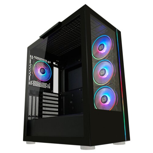 LC-Power Case Gaming 808B Midi-ATX, black, HD Audio, 4x 120mm ARGB fan, 1x USB-C Cijene