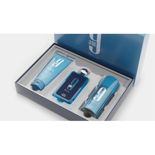 Afnan 9am Dive set: EDP 100 ml + gel za prhanje 150 ml + deodorant 150 ml unisex Slike