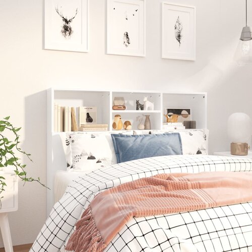 vidaXL vzglavna omarica bela 120x19x103,5 cm Cene