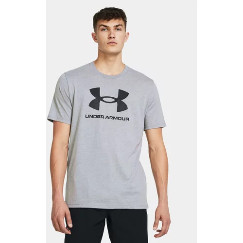 Under Armour Majica Ua Sportstyle Logo Update Ss 1382911-035 Siva Loose Fit