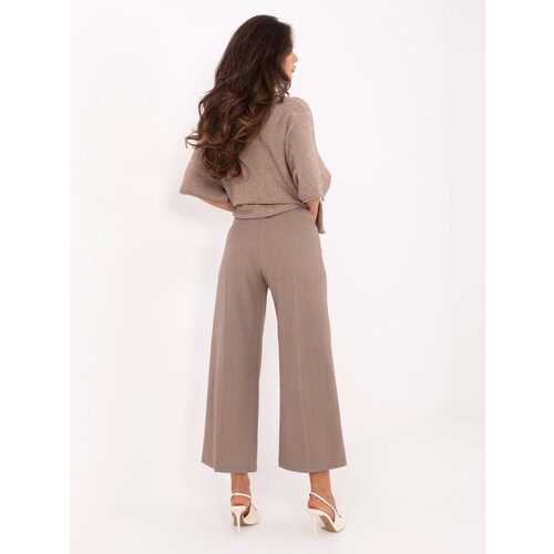 RUE PARIS Pants-IT-SP-FL9068.96-dark beige Slike