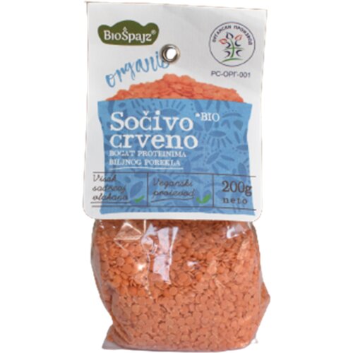 Bio Špajz organsko crveno sočivo 200g Cene