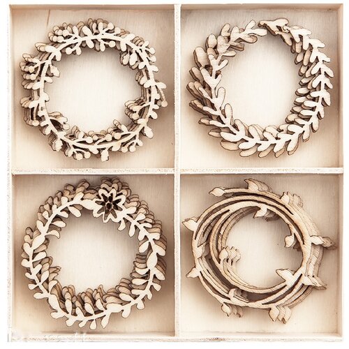  Set drvenih ornamenata - 20 kom (set drvenih ukrasa) Cijene