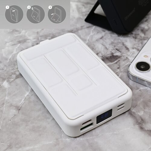 Oxpower Power bank prenosiva baterija Magsafe PD W101 10000mAh bela Slike