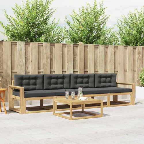  Set vanjskih sofa 4 kom. Bijela i antracit Cijene