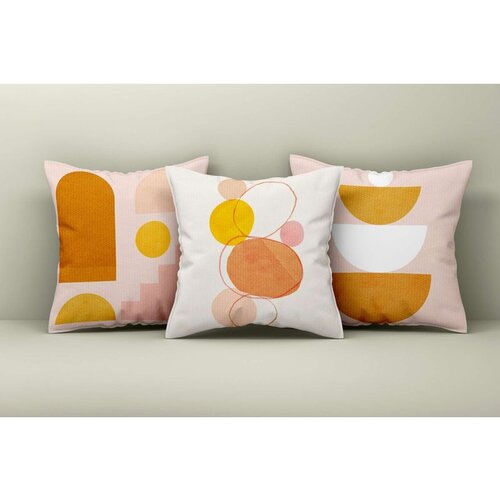 WALLXPERT Asr_plw25 - 34 multicolor cushion cover set (3 pieces) Cene