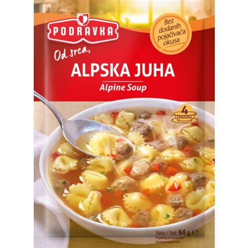Podravka alpska juha vrećica 64 g Slike