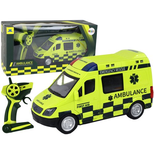  Remote Controlled Yellow Ambulance With Lights Cene
