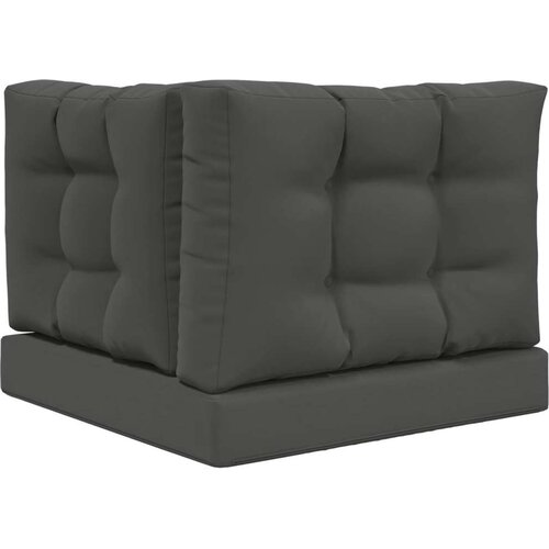  Jastuk za vanjsku sofU 3 pcs Antracit Poliester - Antracit 60 x 60 cm 1x sjedalo +1x naslon +1x bočna strana (3D s bartagom) Slike
