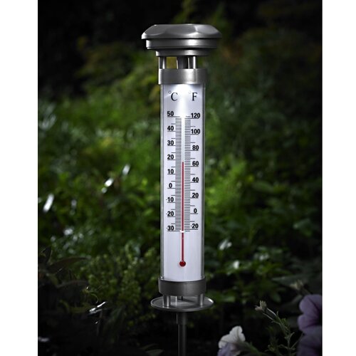 Grundig 89640 - LED solarna lampa sa termometrom LED/1,2V 600 mAh IP44 Slike