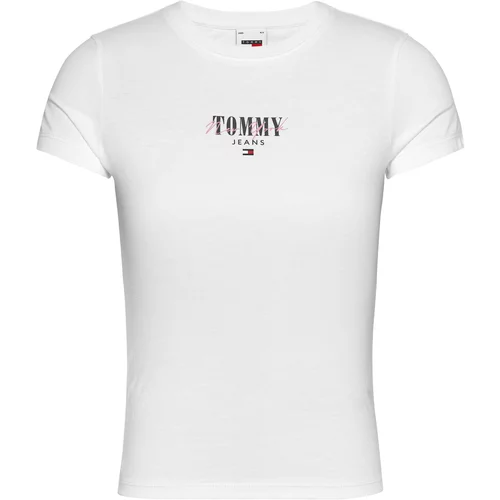 Tommy Jeans Curve Majica mornarska / rdeča / bela