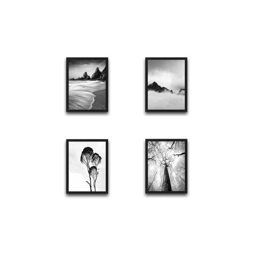 WALLXPERT dekorativna slika u okviru (4 komada) branches set Slike