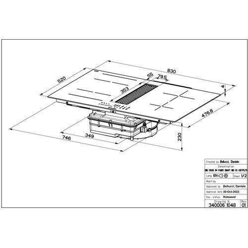 Faber PLOČA ZA KUHANJE Galileo Linear F830, (340.0708.970) Cijene