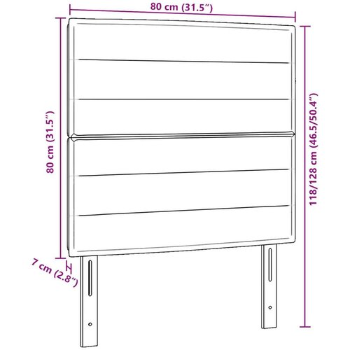 vidaXL naslon za glavu svjetlosivi svjetlosivi tkanina 80 cm Cene