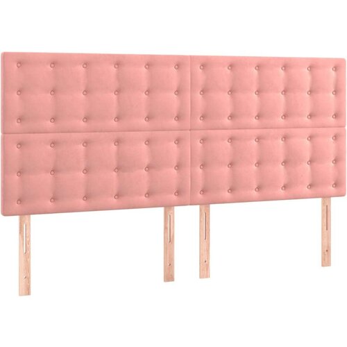  LED uzglavlje ružičasto 180x5x118/128 cm bar&amp;scaron;unasto Slike