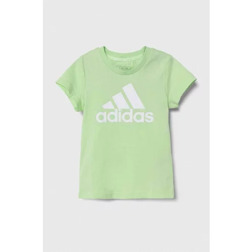 Adidas Dječja pamučna majica kratkih rukava boja: zelena