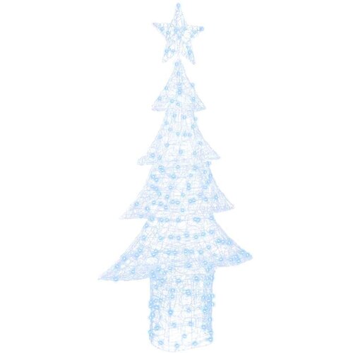vidaXL Božično drevo med 240 LED Hladno bela 180 cm Akril Cene