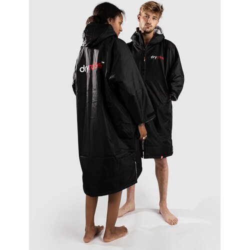 Dryrobe Advance Adults Small Long Sleeve Surf poncho blk / grey Slike