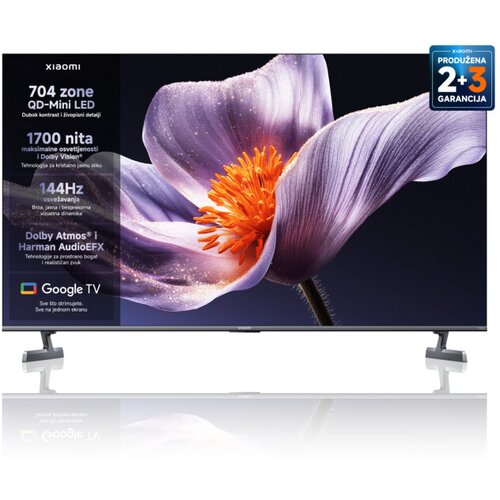 Xiaomi televizor s pro 75&amp;quot;, miniled, 4K uhd, 144 hz, google tv, 2026, crni Slike