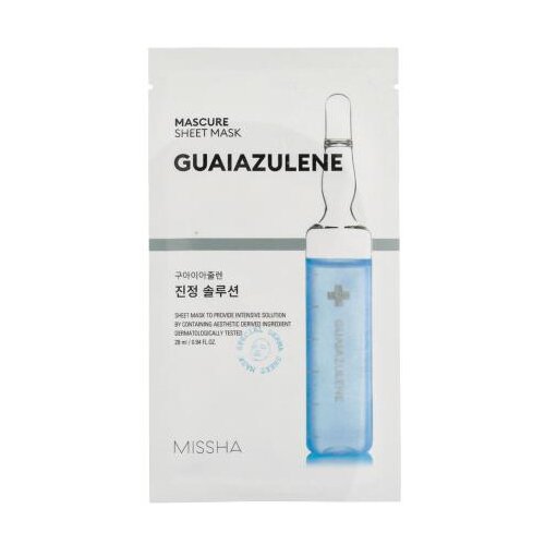 MISSHA Mascure Sheet Mask Guaiazulene maska za lice za sve vrste kože 28 ml unisex Cijene