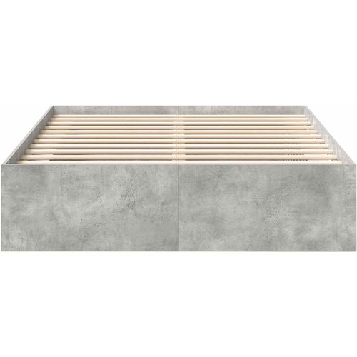  Okvir za krevet siva boja betona 140x200 cm Slike