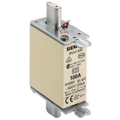 Siemens Niskonaponski NH osigurač veličina osigurača = 000 100 A 500 V/AC, 250 V/AC Siem Cijene