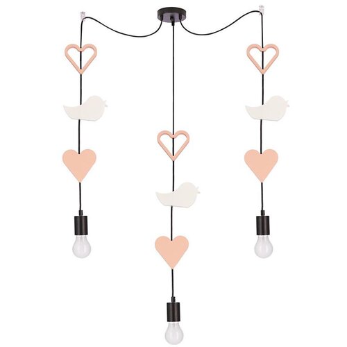  Dečiji luster na sajli TRIO 3xE27/20W/230V roze/bela Cene