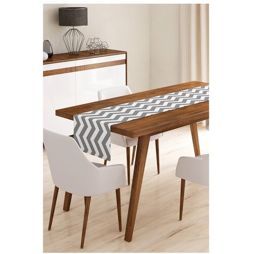 Minimalist Cushion Covers nadstolnjak od mikrovlakana Grey Stripes, 45 x 145 cm Cijene