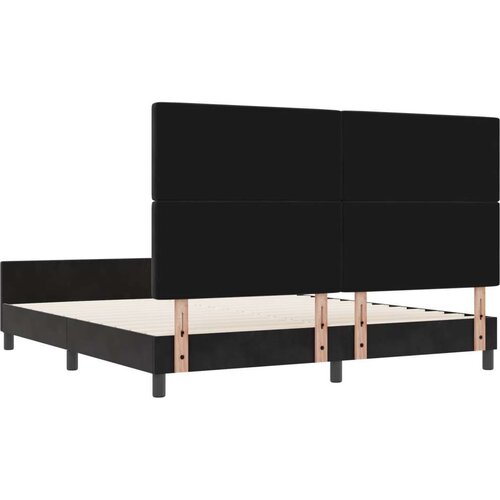 vidaXL Krevet Okvir Crni 180x200 cm Baršun Cene